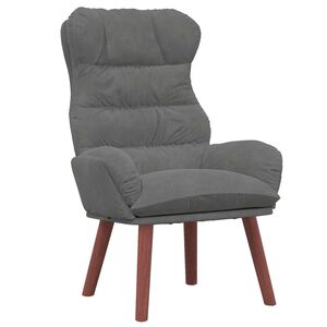 vidaXL poltrona Cinza Escuro 69 x 74 x 93 cm Veludo