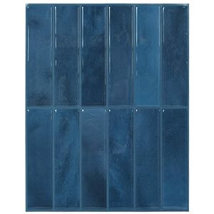 vidaXL Azulejo Retangular 10 unid. Azul 29 x 23 x 0,08 cm