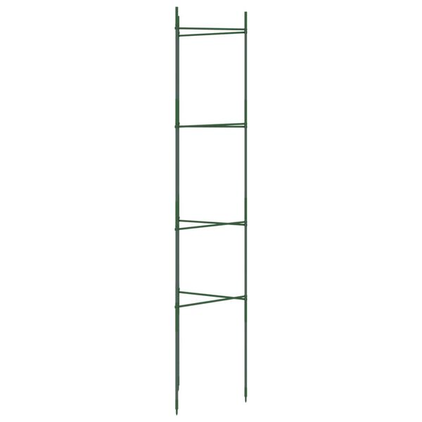 vidaXL Suportes para tomateiros 6 pcs 154 cm a&ccedil;o e PP