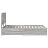 vidaXL Estrutura da Cama Cinza Sonoma 120 x 190 cm Madeira processada