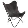 Lesli Living Cadeira borboleta Buffalo 75x75x87 cm preto