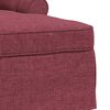 vidaXL Chaise Lounge com Saia Vinho Vermelho 91 x 157 x 91 cm tecido