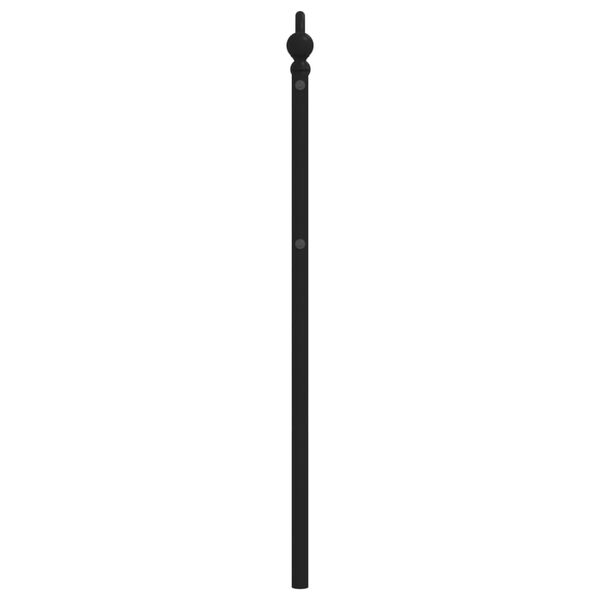 vidaXL Cabeceira de substitui&ccedil;&atilde;o 107 cm metal preto