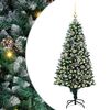 vidaXL &Aacute;rvore de Natal Artificial Verde 150 cm PVC, A&ccedil;o e Pl&aacute;stico