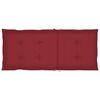vidaXL Cadeiras de jardim almofad&otilde;es vermelho tinto 6 pcs teca maci&ccedil;a