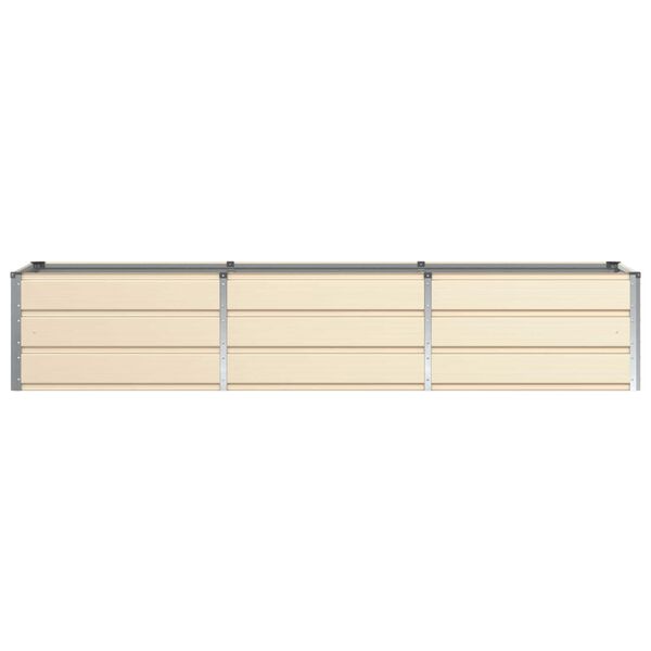 vidaXL Floreira Ivory 240 x 80 x 45 cm A&ccedil;o