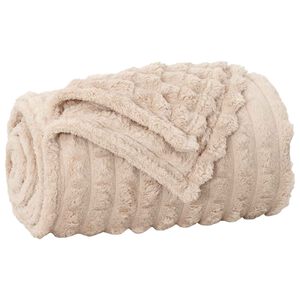 vidaXL Cobertor Bege 150 x 130 cm 0.5 kg L&atilde;