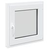 vidaXL Janela de por&atilde;o RISOR 50 x 50 cm PVC e Vidro Branco