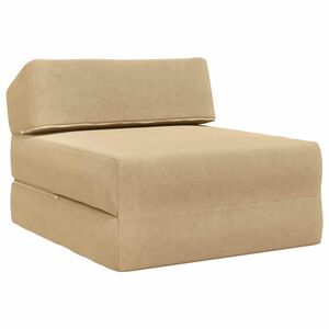 vidaXL Sof&aacute; Cama Dobr&aacute;vel Verde Cinza 60 x 70 x 41 cm Tecido