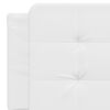 vidaXL Almofadão de cabeceira Zadar 152 cm couro artificial branco