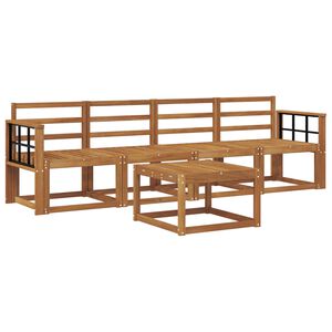 vidaXL Conjunto de Sof&aacute;s para Exterior 5 pcs Natural