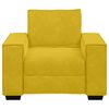 vidaXL Poltrona 100x78x84 cm veludo amarelo