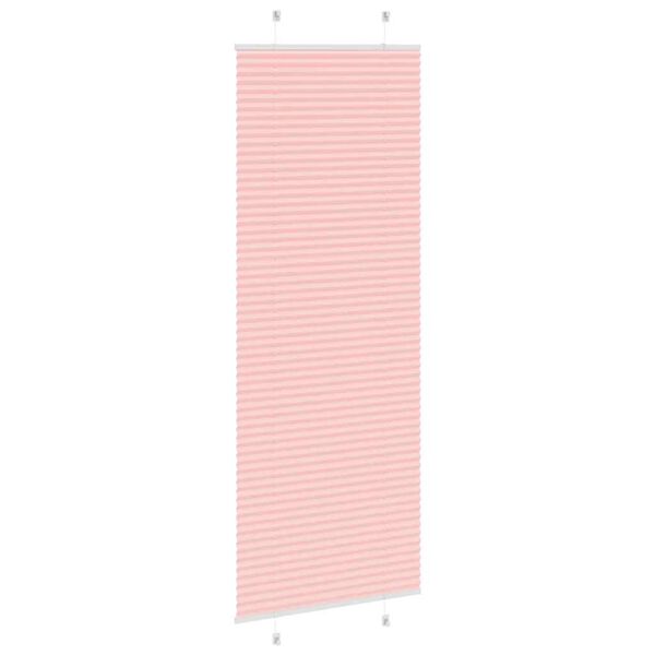 vidaXL Rosa Plissada Cega 80x200 cm Largura Tecido 79,4 cm Poli&eacute;ster