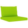 vidaXL 6 pcs conjunto lounge de jardim c/ almofad&otilde;es verde brilhante