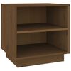 vidaXL Mesa de cabeceira 40x34x40 cm pinho maci&ccedil;o castanho mel