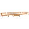 vidaXL 6 pcs conjunto de m&oacute;veis de paletes p/ jardim ac&aacute;cia maci&ccedil;a