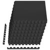 vidaXL Tapete de Fundo para Piscina 24 pcs Preto 8,64 m&sup2; Espuma EVA