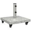 vidaXL Base para chap&eacute;u de sol 30 kg Cinza Granito Quadrado