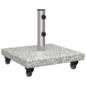 vidaXL Base para chap&eacute;u de sol 30 kg Cinza Granito Quadrado