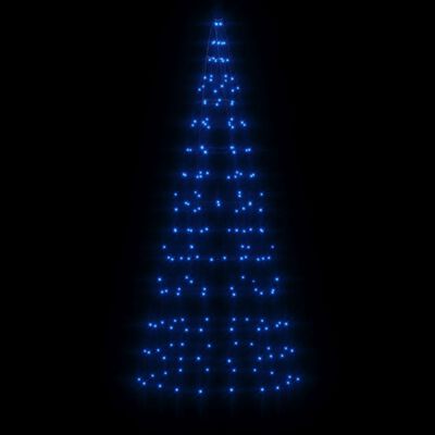 vidaXL Iluminação árvore Natal em mastro 200 luzes LED 180 cm azul