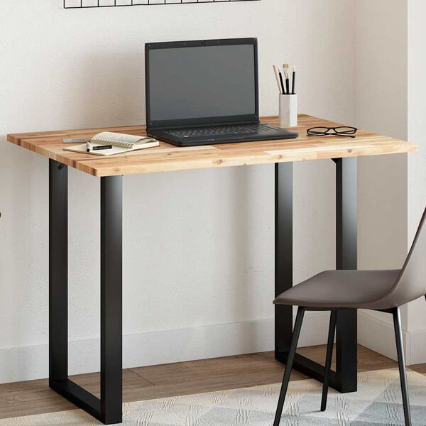 vidaXL Tampo de mesa retangular 100x70x2 cm madeira de ac&aacute;cia maci&ccedil;a