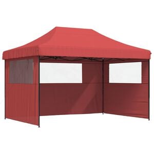 vidaXL Tenda de Festa 279 x 410 x 315 cm Borgonha Tecido Oxford