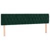 vidaXL Cama boxspring com colch&atilde;o 120x190 cm veludo verde-escuro