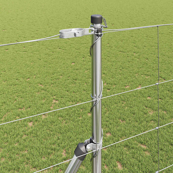 vidaXL Poste de Cerca Galvanizado 25 x 1,5 m A&ccedil;o