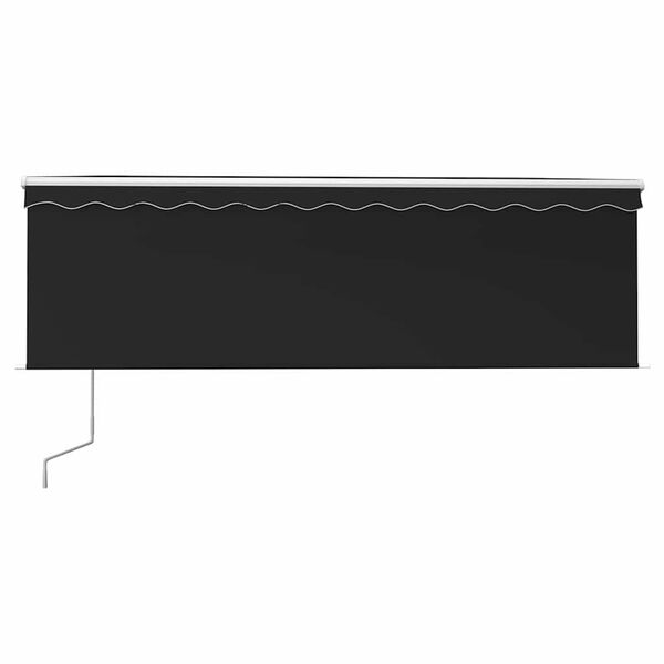 vidaXL Toldo retrátil automático com estore 4,5x3 m antracite