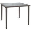 vidaXL Mesa de jardim 48x48x37 cm a&ccedil;o cinzento