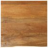vidaXL Tampo de mesa c/ borda viva 80x80x3,8 cm mangueira maci&ccedil;a