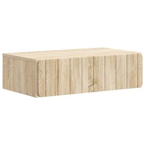 vidaXL Mesa Lateral de Parede Carvalho Sonoma 59 x 34,5 x 17 cm