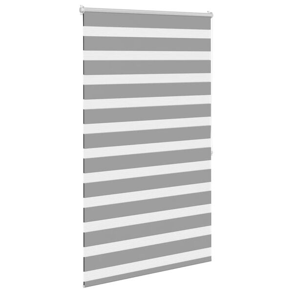 Estore de rolo 100 x 175 cm, linhas de zebra / Cinza