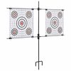 vidaXL Suporte p/ alvo de papel com pap&eacute;is de tiro ao alvo 78x76cm a&ccedil;o