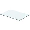 vidaXL Prateleira de vidro 40x20 cm transparente