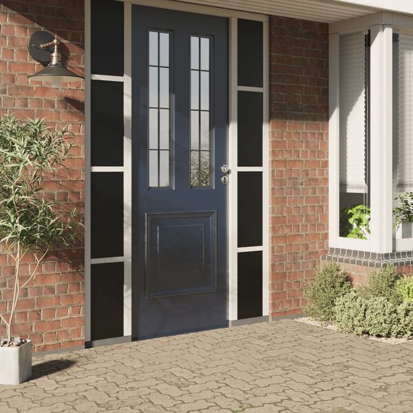 vidaXL Pel&iacute;cula para janela est&aacute;tica 45x500 cm PVC preto fosco