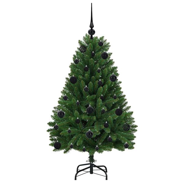 vidaXL &Aacute;rvore de Natal Artificial Verde 120 cm PVC e Metal