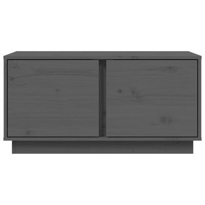 vidaXL Mesa de centro 80x50x40 cm madeira de pinho maciça cinza