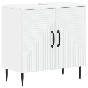 vidaXL Arm&aacute;rio para Pia de Banheiro HAARLEM Branco 59,5 x 31,5 x 59 cm
