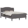 vidaXL Estrutura da Cama Cinzento 140 x 190 cm Couro Sint&eacute;tico