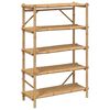 vidaXL Estante com 5 prateleiras 100x40x150 cm bambu