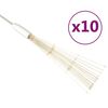 vidaXL Ilumina&ccedil;&atilde;o fogo de artif&iacute;cio 10pcs 1400 LEDs 20cm branco quente