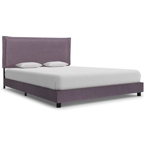 vidaXL Estrutura para cama sem colch&atilde;o Taupe Tecido 135x190 cm