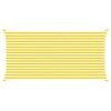 vidaXL Vela de sombra solar Amarelo e Branco 5 x 2,5 m