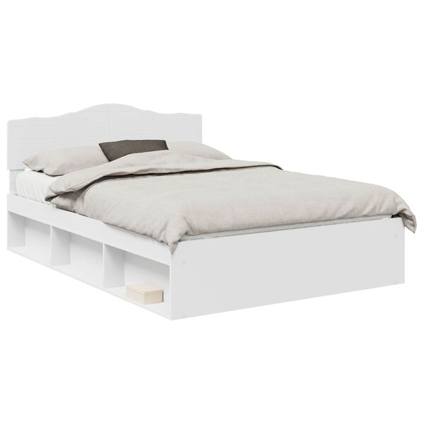 vidaXL Estrutura da Cama com cabeceira Branco 160 x 200 cm