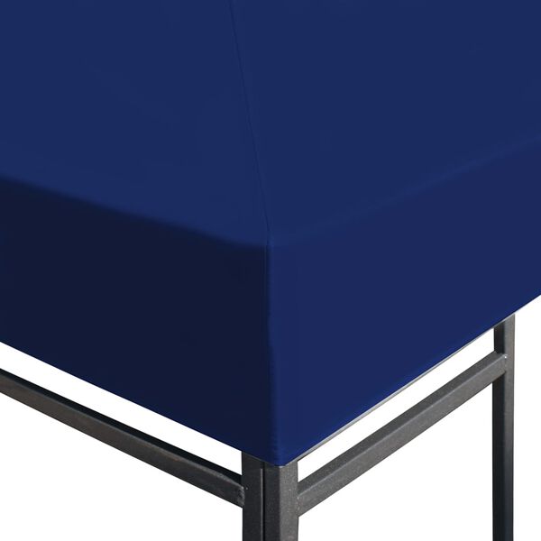 vidaXL Cobertura gazebo c/ 2 camadas 310 g/m² 4x3 m azul