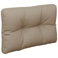 vidaXL Almofadão para sofá de paletes 50x40x10 cm cinzento-acastanhado