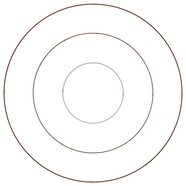 vidaXL Vaso de Jardim Castanho 120 x 120 x 20 cm