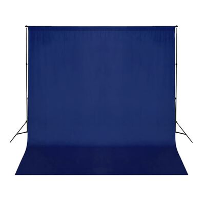 vidaXL Fundo fotográfico em algodão 300x300 cm chroma key azul