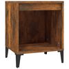 vidaXL Mesas de cabeceira 2 pcs 40x35x50 cm cor carvalho fumado